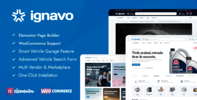 ignavo auto parts woocommerce theme