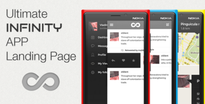 infinity app ultimate landing page