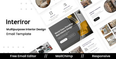 interior design multipurpose responsive email template