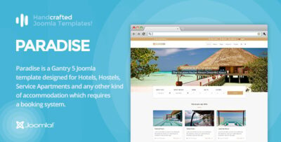it paradise gantry 5 hotel booking joomla template