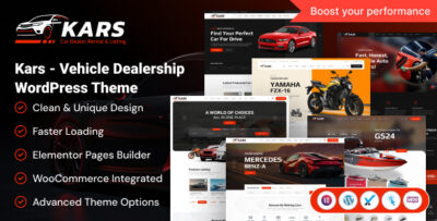 kars vehicle dealership wordpress theme