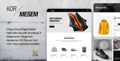 kormesem apparel onlines store virtuemart joomla template