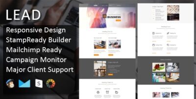 lead multipurpose responsive email template stampready builder