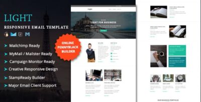 light multipurpose responsive email template stampready online builder access