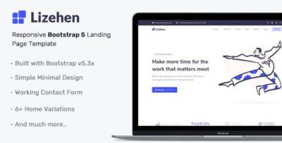 lizehen bootstrap 5 landing page template