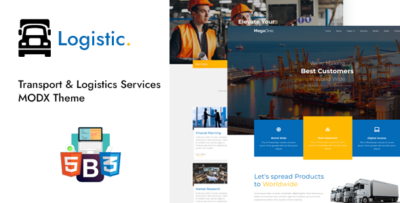 logistic transport logistics services modx theme
