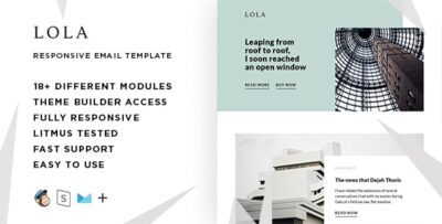 lola – responsive html email stampready mailchimp campaignmonitor compatible files