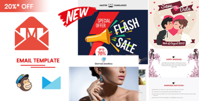 mailio responsive multipurpose email template with online builder