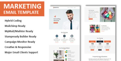 marketing multipurpose responsive email template with online stampready mailchimp builders
