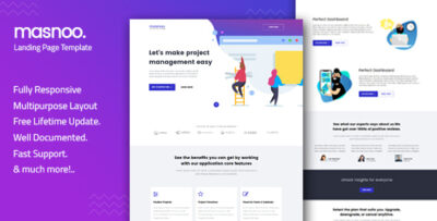 masnoo — multipurpose landing page template