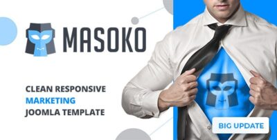 masoko clean responsive marketing joomla theme