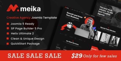 meika creative agency joomla 5 template