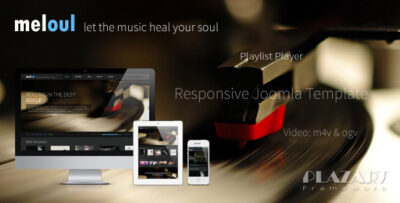 meloul music responsive joomla template