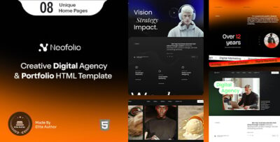neofolio digital agency portfolio template