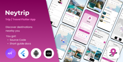 neytrip trip travel flutter app template