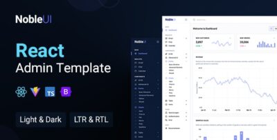 nobleui react admin template