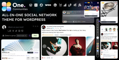 one – buddypress theme for membership community sites