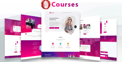 online courses html landing page