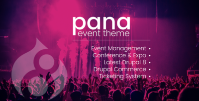 pana events listing and conference drupal 10 and 9 theme