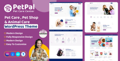 petpal pet care pet shop wordpress theme