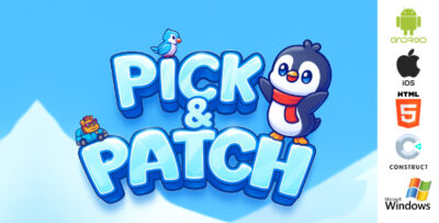 pick and patch – puzzle game template html5 mobile pc