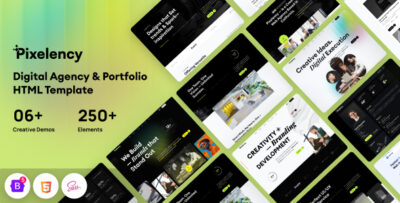 pixelency digital agency creative portfolio html template