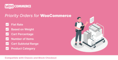 priority order for woocommerce