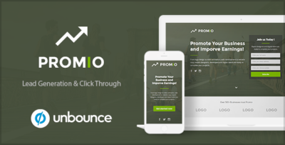 promio marketing multipurpose unbounce landing page
