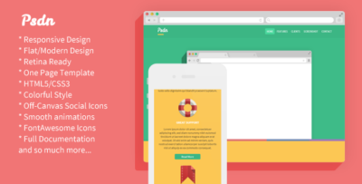 psdn colorful responsive landing page
