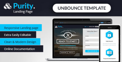 purity unbounce app landing page