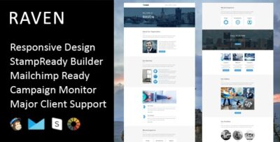 raven multipurpose responsive email template stampready builder
