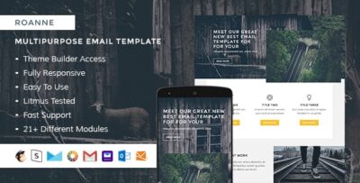 roanne – responsive html email stampready mailchimp campaignmonitor compatible files 1