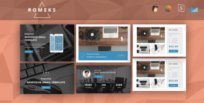 romeks responsive email stampready builder