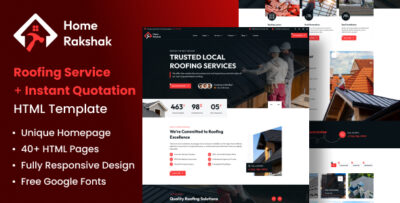 roofing services with instant quotation html template home rakshak