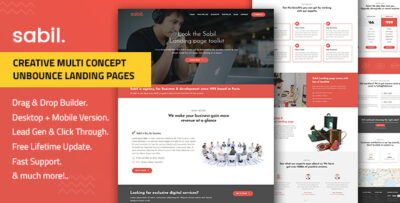 sabil — multi purpose template with unbounce page builder