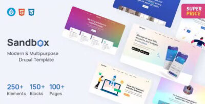 sandbox modern multipurpose drupal 11 10 theme