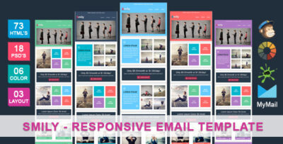 smily clean cool responsive email template