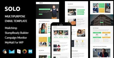solo multipurpose responsive email template stampready builder