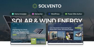 solvento solar wind energy wordpress theme