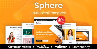 sphere multipurpose responsive email template 30 modules mailchimp