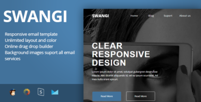 swangi best multipurpose responsive email template stampready builder