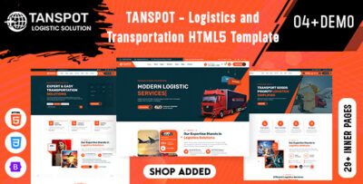 tanspot logistics and transportation html5 template