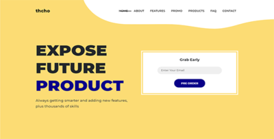 thcho single product landing page template