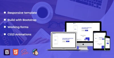 the appo bootstrap 4 app landing page