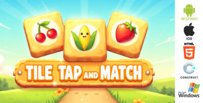 tile tap and match game – puzzle game – html5 android ios windows construct 3