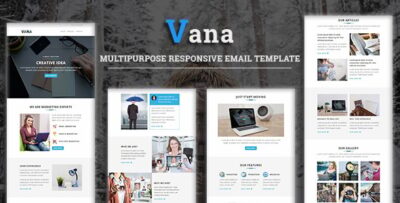 vana multipurpose responsive email template with stampready builder access