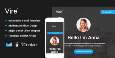 vire responsive email themebuilder access